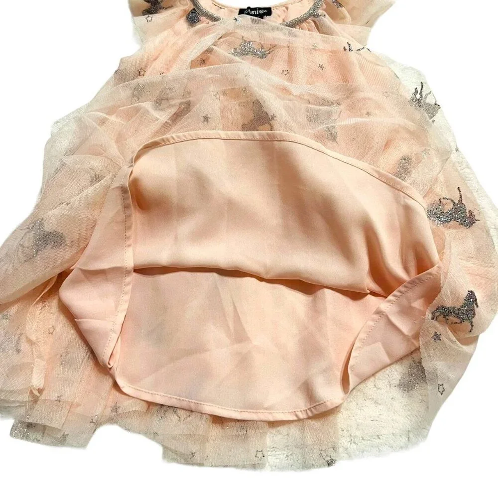 Zunie 3T Sparkly Unicorn Tulle Party Dress